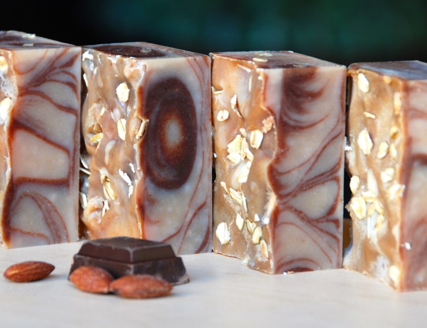 Almond Cocoa Goat's Milk Soap - Love from Santa Barbara