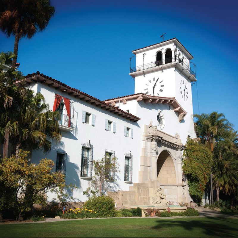 Santa Barbara County Courthouse - Greeting Card - Love from Santa Barbara