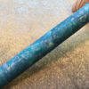 Polymer clay blue peacock swirl design Papermate pen