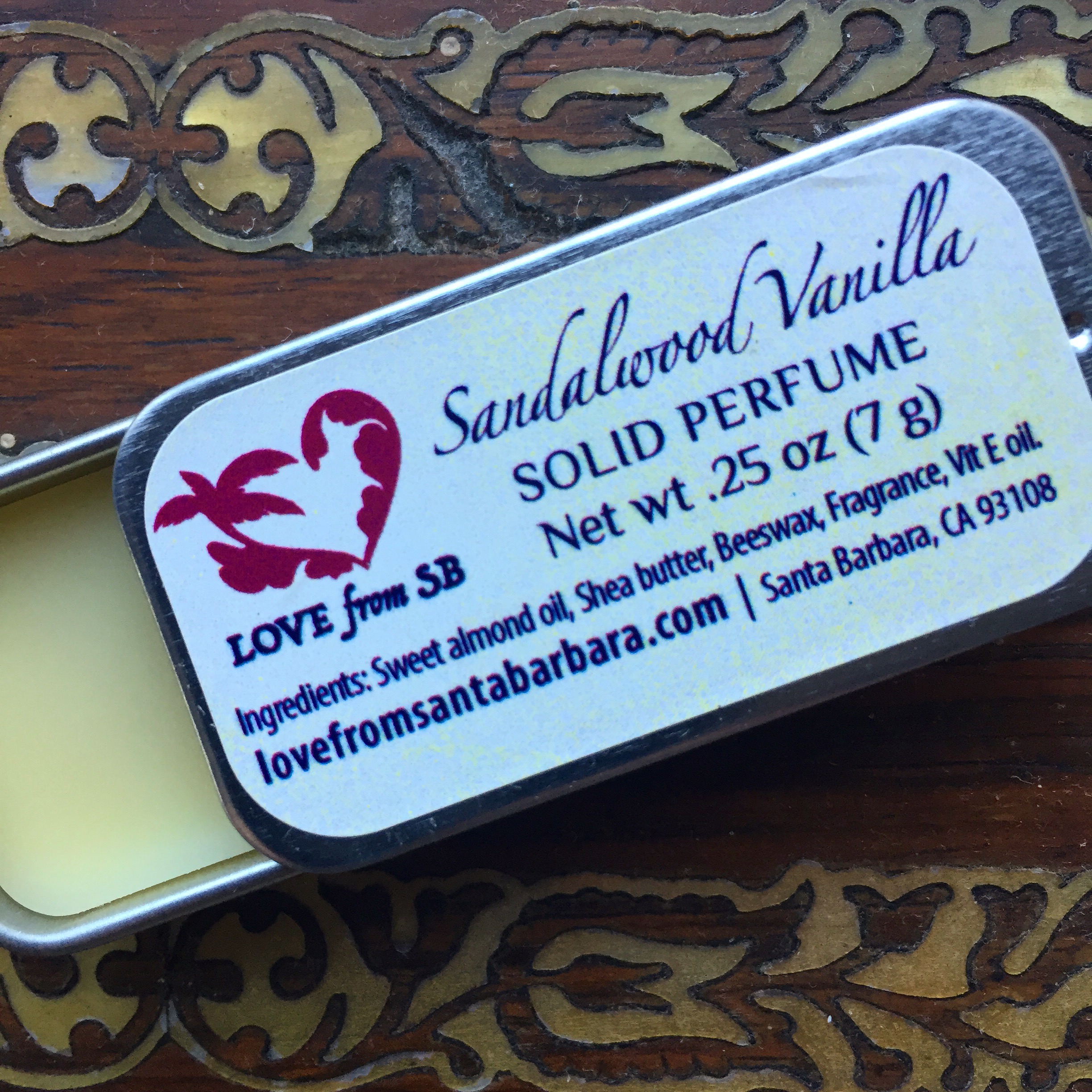 Sandalwood Vanilla Solid Perfume