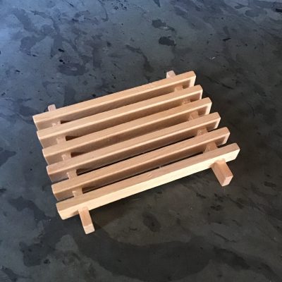 Wooden Slatted Soap Dish